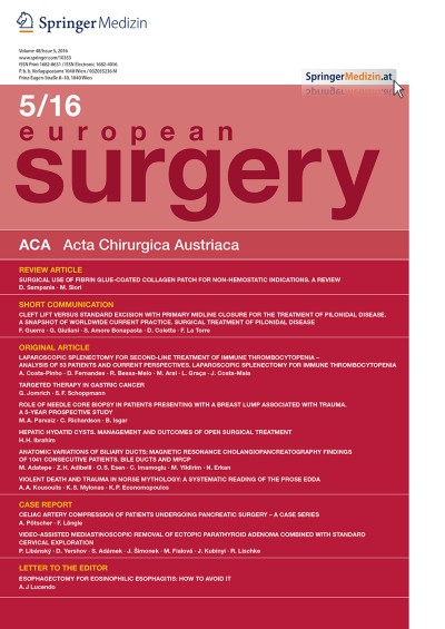European Surgery 5/2016