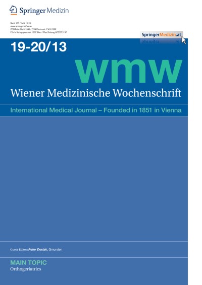 Wiener Medizinische Wochenschrift 19-20/2013