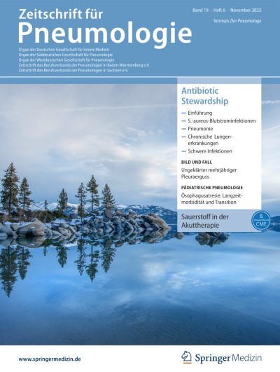 Link zu Zeitschrift Zeitschrift für Pneumologie