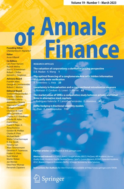 Annals of Finance 1/2023