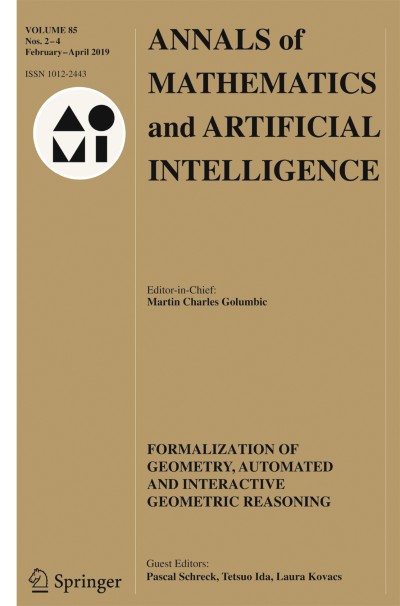 Annals of Mathematics and Artificial Intelligence 2-4/2019