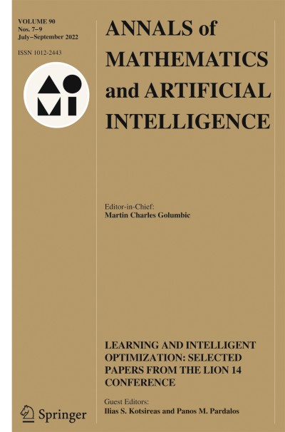 Annals of Mathematics and Artificial Intelligence 7-9/2022