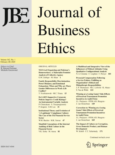 Journal of Business Ethics 1/2020