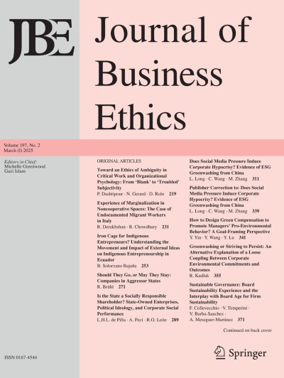 Journal of Business Ethics 2/2025