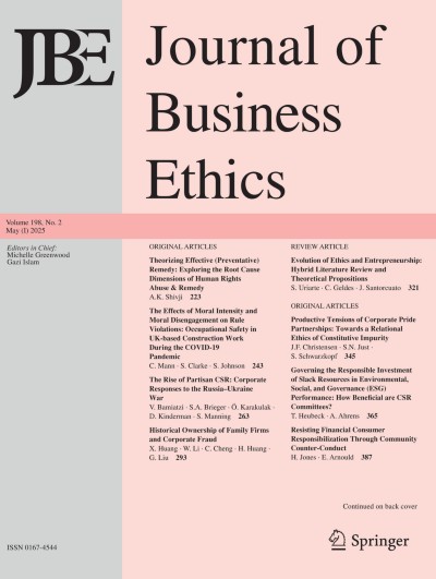 Journal of Business Ethics 2/2025