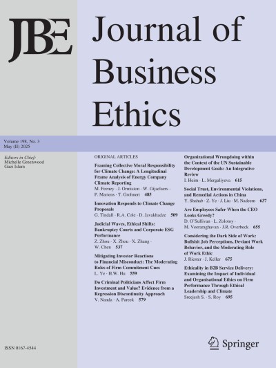 Journal of Business Ethics 3/2025