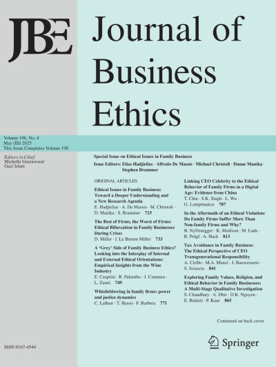 Journal of Business Ethics 4/2025
