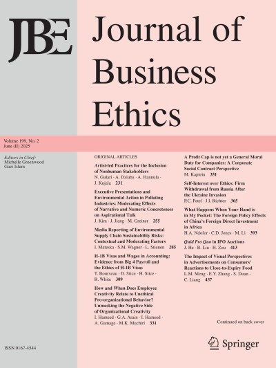 Journal of Business Ethics 2/2025
