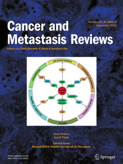 Cancer and Metastasis Reviews 4/2020