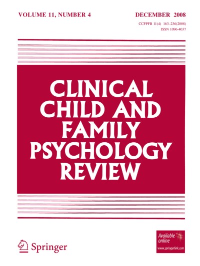 Clinical Child and Family Psychology Review 4/2008