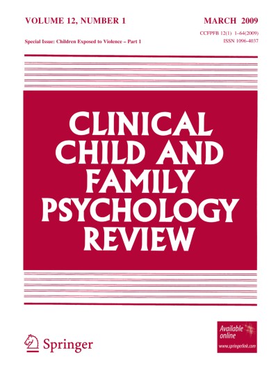 Clinical Child and Family Psychology Review 1/2009