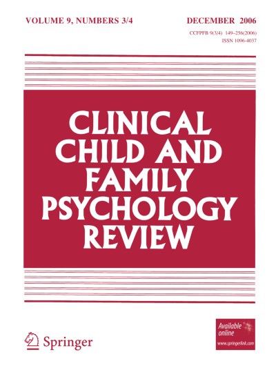 Clinical Child and Family Psychology Review 3-4/2006