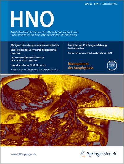 Link zu Zeitschrift HNO