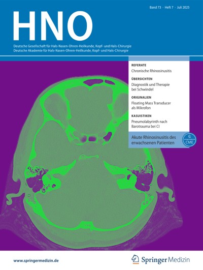 Akute Rhinosinusitis des erwachsenen Patienten