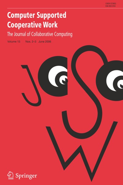 Computer Supported Cooperative Work (CSCW) 2-3/2006