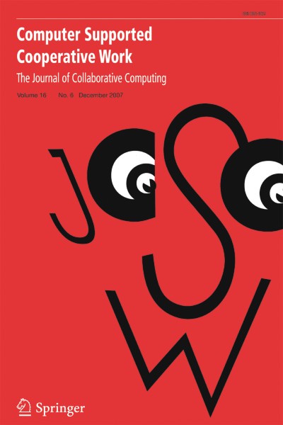 Computer Supported Cooperative Work (CSCW) 6/2007