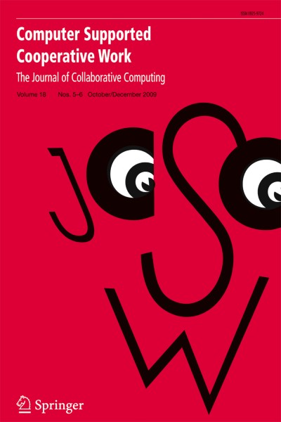 Computer Supported Cooperative Work (CSCW) 5-6/2009