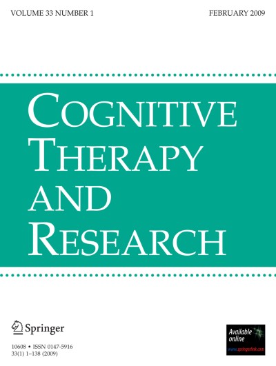 Cognitive Therapy and Research 1/2009