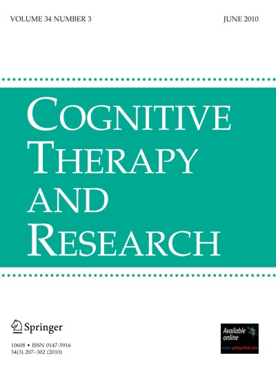 Cognitive Therapy and Research 3/2010