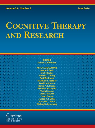 Cognitive Therapy and Research 3/2014