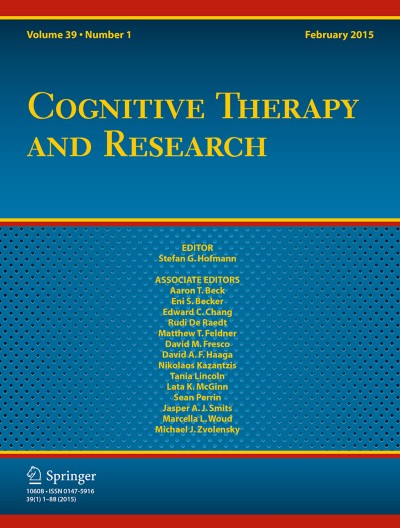 Cognitive Therapy and Research 1/2015