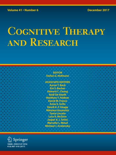 Cognitive Therapy and Research 6/2017