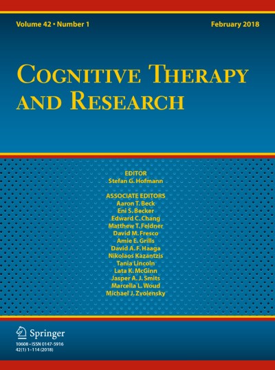 Cognitive Therapy and Research 1/2018