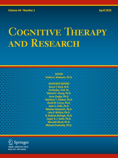 Cognitive Therapy and Research 2/2020