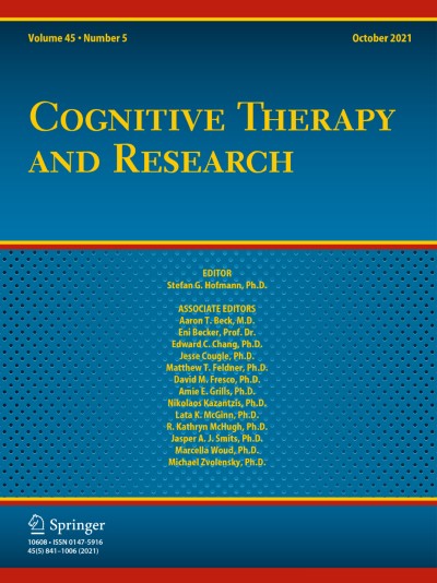 Cognitive Therapy and Research 5/2021