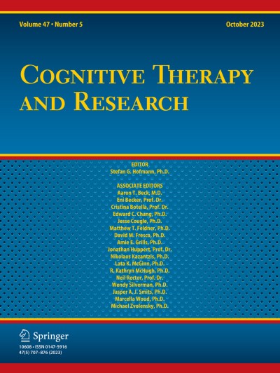 Cognitive Therapy and Research 5/2023