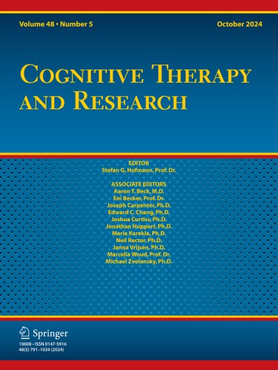 Cognitive Therapy and Research 5/2024