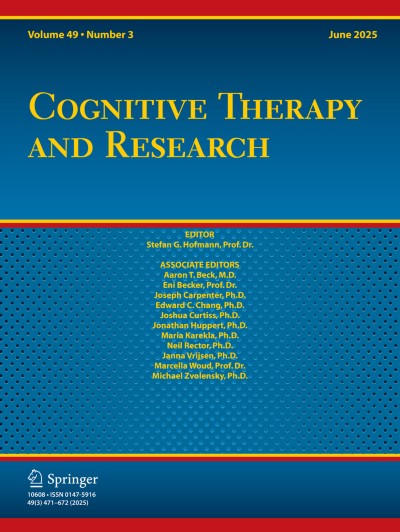 Cognitive Therapy and Research 3/2025