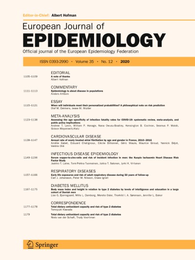 European Journal of Epidemiology 12/2020