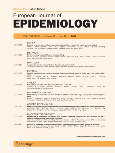 European Journal of Epidemiology 10/2024