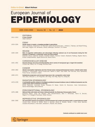 European Journal of Epidemiology 12/2024
