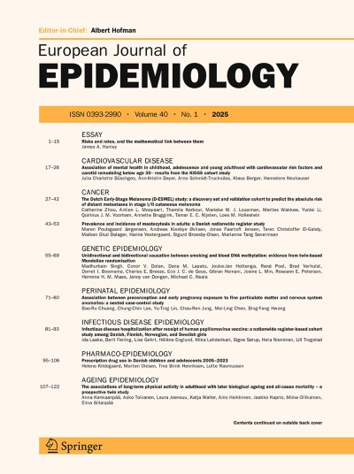 European Journal of Epidemiology 1/2025