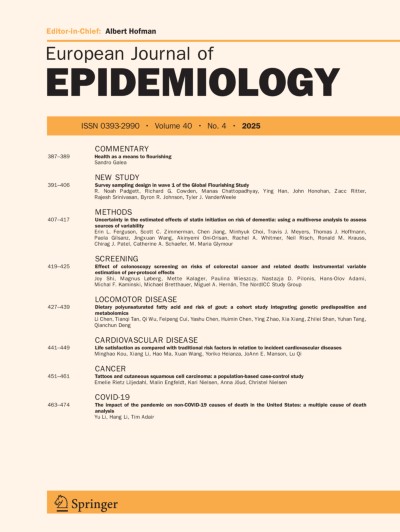 European Journal of Epidemiology 4/2025