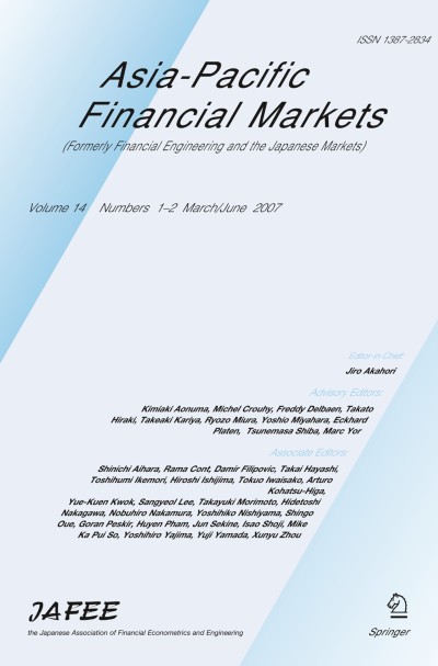 Asia-Pacific Financial Markets 1-2/2007