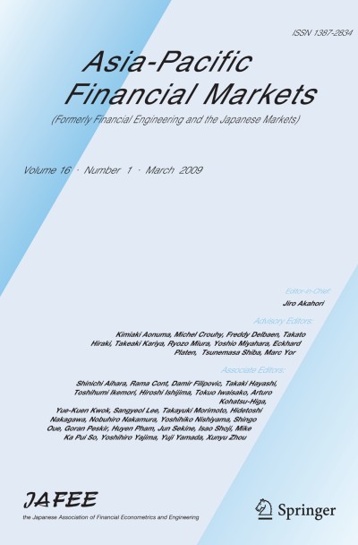 Asia-Pacific Financial Markets 1/2009