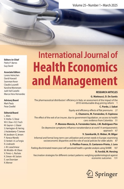 International Journal of Health Economics and Management 1/2025