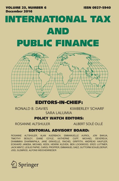International Tax and Public Finance 6/2016