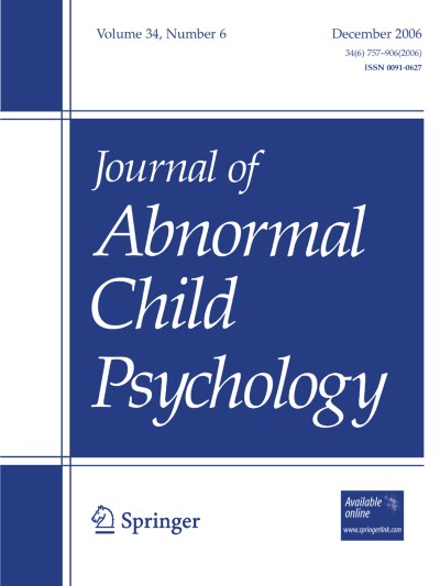 Journal of Abnormal Child Psychology 6/2006