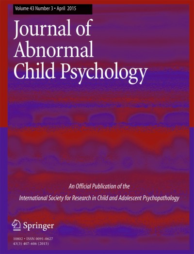 Journal of Abnormal Child Psychology 3/2015