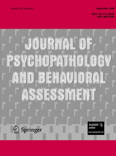 Journal of Psychopathology and Behavioral Assessment 3/2006
