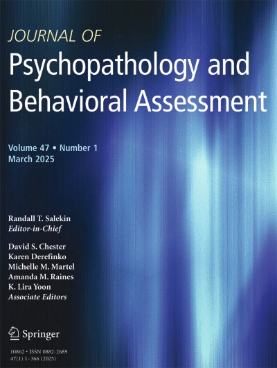 Journal of Psychopathology and Behavioral Assessment 1/2025