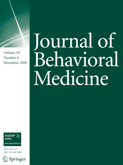 Journal of Behavioral Medicine 6/2006
