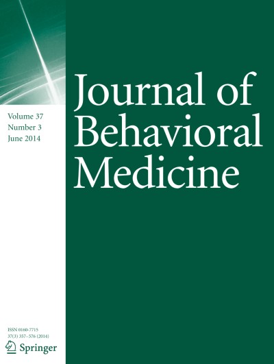 Journal of Behavioral Medicine 3/2014