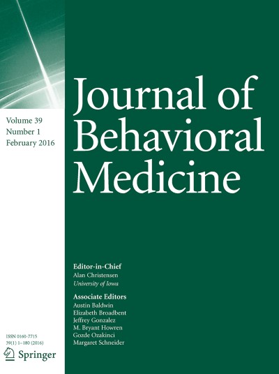 Journal of Behavioral Medicine 1/2016
