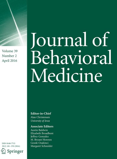 Journal of Behavioral Medicine 2/2016