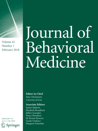 Journal of Behavioral Medicine 1/2018